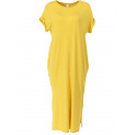 basic midi šaty s kapsami  žlutá