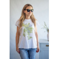 Triko velký květ krátký rukáv M300488
