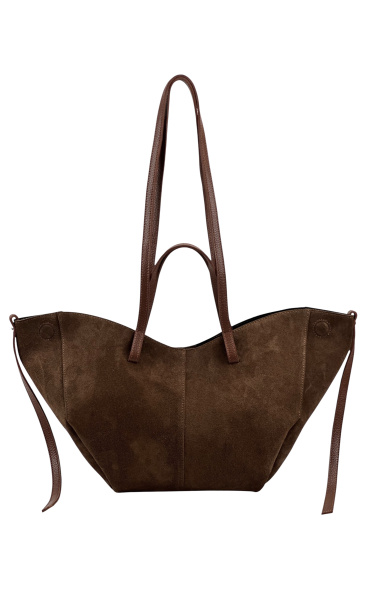 Velká kabelka z broušené kůže 650-c Itálie