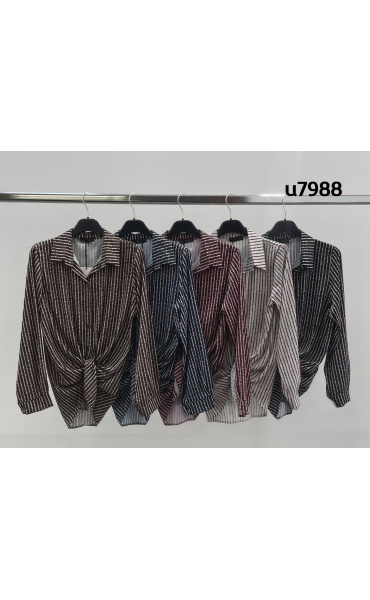 Košile propínací puntík U7988