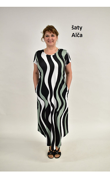 Šaty s krátkým rukávem Alča 129 - Kepa style
