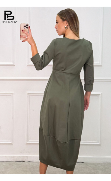 Dlouhé balónové šaty Lamiar 36190