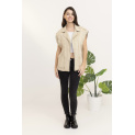 Trendy džínová vesta oversize C10449