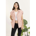Trendy džínová vesta oversize C10449