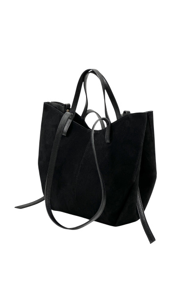 Velká kabelka z broušené kůže 650-c Itálie