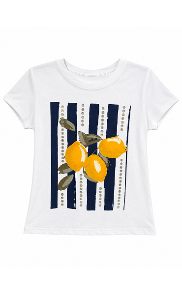 Triko s potiskem FRUIT LEMON kr. rukáv 252
