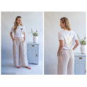 Kalhoty lněné culottes 10375 Itálie