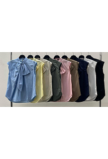 Košilový top s vázačkou U15151