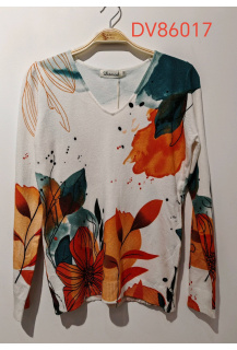 Svetřík s potiskem Damod DV86017