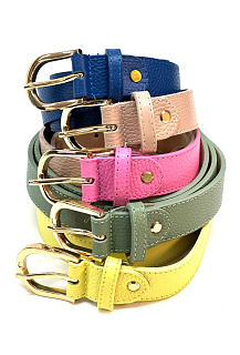 Dámský kožený opasek široký 007-L3cm