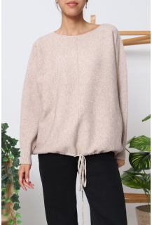 Trendy svetřík na šňůrku TC012