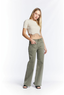 Kalhoty džínové široké 3D-8051 