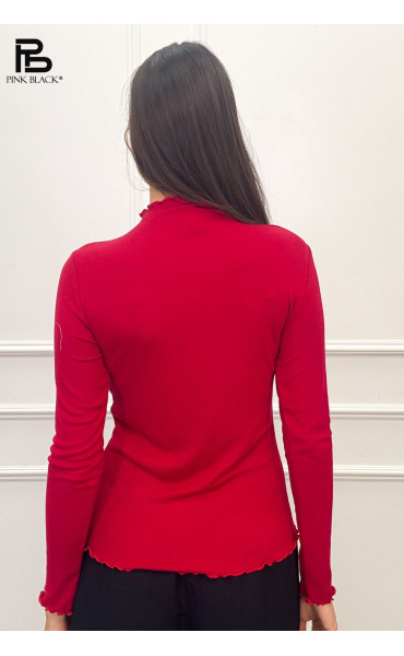 Halenka stojáček s řasením Lamiar 19627