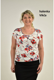 Halenka spadený rukáv Vikča 126, Kepa Style Čes. rep.