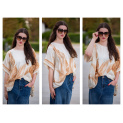 Halenka oversize vzor LIST 50118