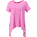 bavlněná tunika triko fuchsie růžová