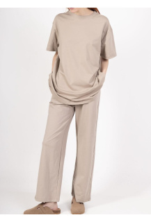 Teplákové kalhoty wide leg DZ1016 