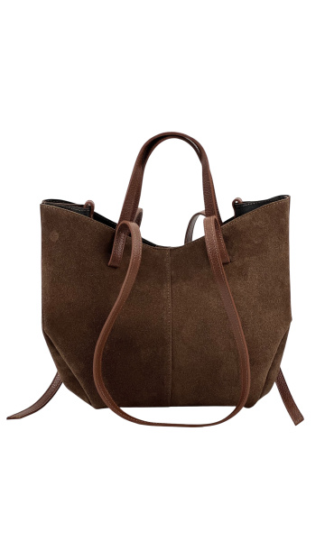 Velká kabelka z broušené kůže 650-c Itálie