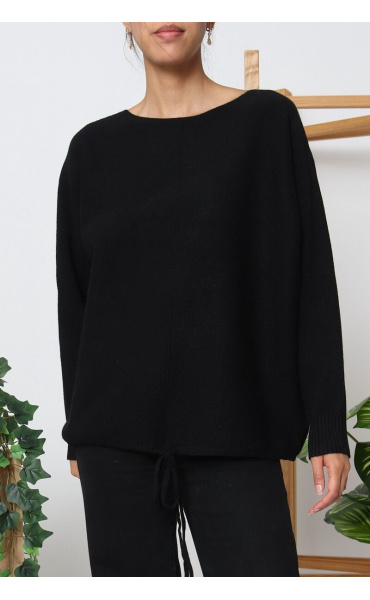 Trendy svetřík na šňůrku TC012