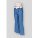 Kalhoty džínové široké s páskem 26030