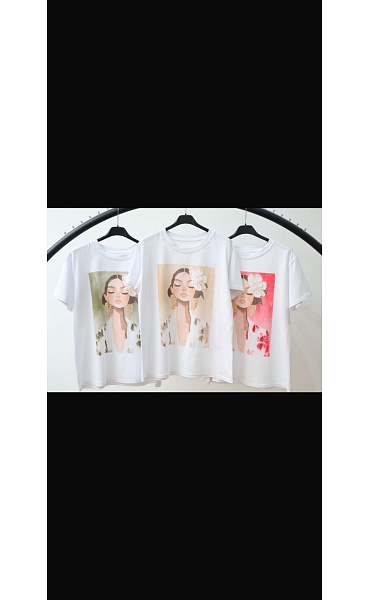 Triko oversized s potiskem PORTRÉT 301