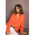 Lněná propínací košile oversize Sarah John Paris M2080