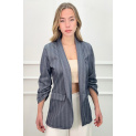 Trendy sako/kardigan s řaseným rukávem 19052