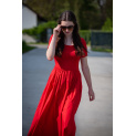 Dlouhé kombinované šaty VOGUE 55808