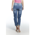 Kalhoty džínové boyfriend 3D-1360-1 Itálie 