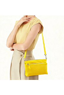 Malá kožená crossbody kabelka 1512