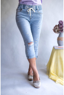 3d-9009 jeans Kalhoty 3/4