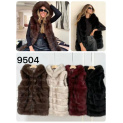 Stylová kožešinová vesta 9504 