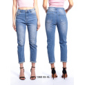 Kalhoty džínové boyfriend 3D-1360-1 Itálie 
