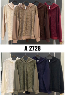 Mikina s krajkou MY STYLE A2728