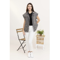 Trendy džínová vesta oversize C10449