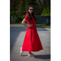 Dlouhé kombinované šaty VOGUE 55808
