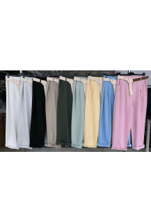 Trendy kalhoty s páskem 26010