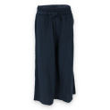 Kalhoty lněné culottes 7635