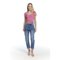 Kalhoty džínové boyfriend 3D-1360-1 Itálie 