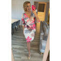 Šaty elegantní s 3/4 ruk. Trynite K-1262