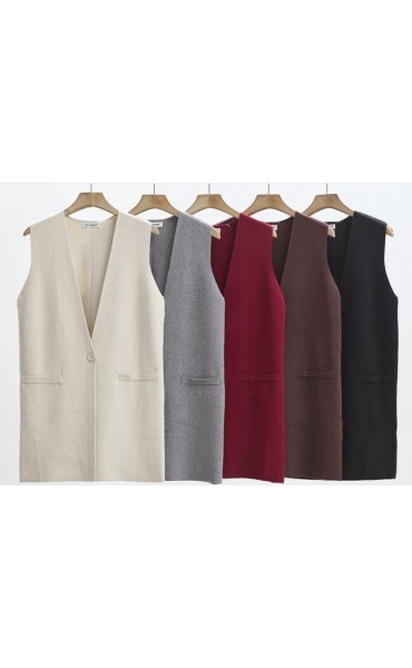 Dlouhá vesta oversized JK9397