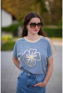 Trendy triko květ MY STYLE 20183