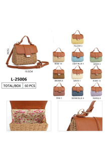 Kabelka boho proutěná L-25006