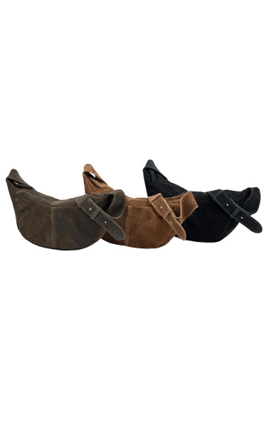 Kabelka z broušené kůže 681-c, Itálie