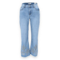 Boho džíny 7/8 wide-leg Onado H4586