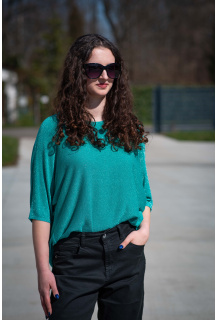 Halenka oversize lurex DZ-8900 