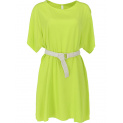 dámské šaty viskóza zelená neon
