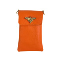 Kabelka malá crossbody-mobil ,kůže 999 Itálie