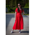 Dlouhé kombinované šaty VOGUE 55808