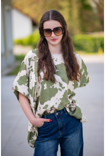 Halenka oversize zvířecí vzor 50118
